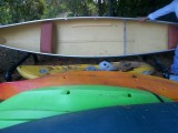 14' Great Canadian The Adirondack Sportsman 14 - green canoe - [click here to zoom]
