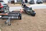 Combo of canoe plus motor plus trailer - [click here to zoom]