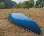 Handmade Classic Canvas over Wood Canoe - [click here to zoom]
