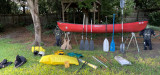 Mohawk whitewater canoe and gear - [click here to zoom]