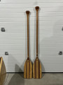 Wood Strip canoe for sale - [click here to zoom]