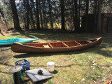 1980 Old Town Wood Canoe - [click here to zoom]