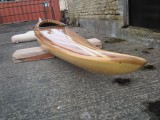 Gorgeous Wooden Strip Sea Kayak - [click here to zoom]